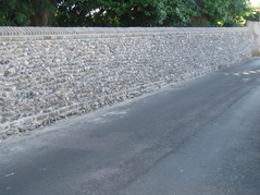 Cantuaria Stonemasons Project - Flint Wall Repair