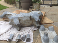 Cantuaria Stonemasons Project - Granite Horse Repair - Project